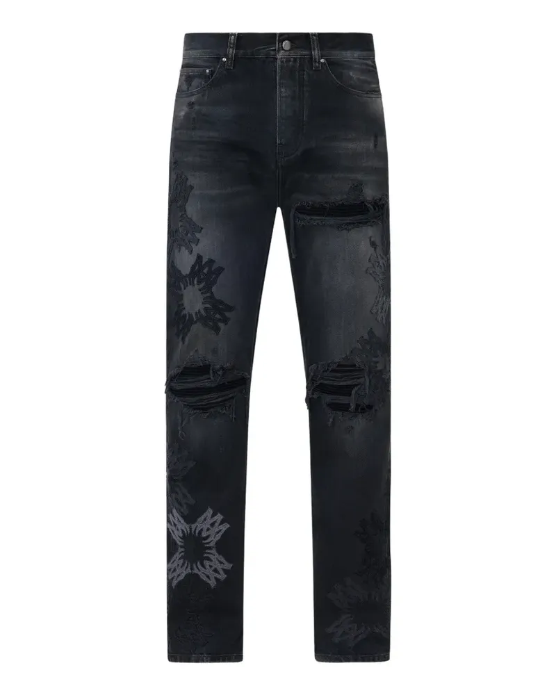 Amiri Ma Quad Jeans im Distressed-Look - Schwarz Schwarz