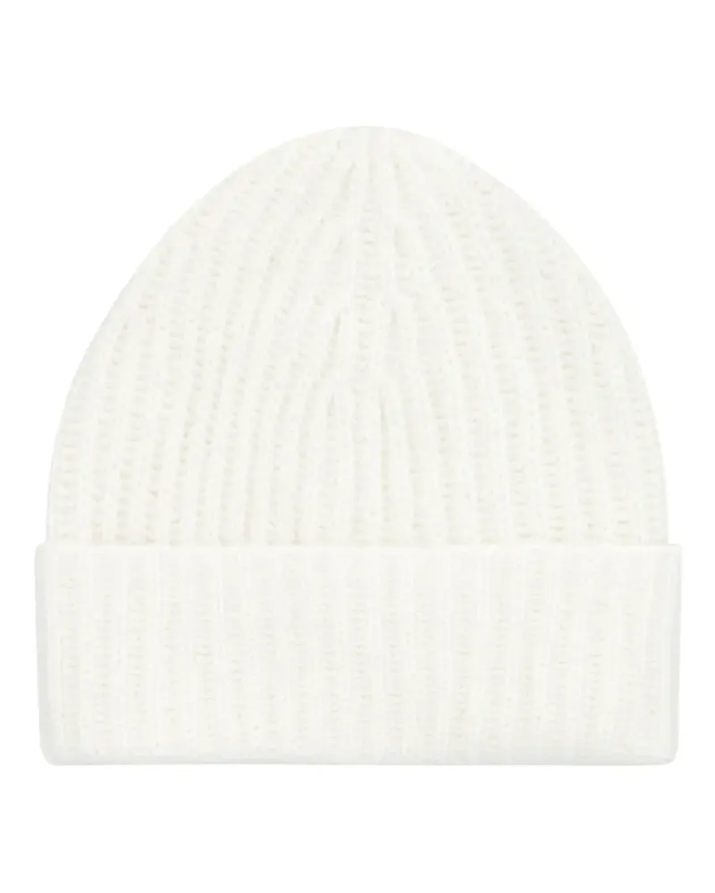 Malo Gerippte Beanie - Weiß Weiß