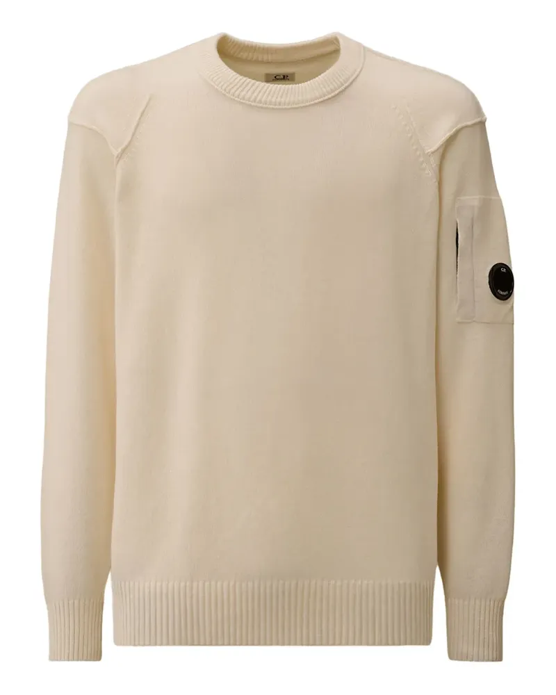 C.P. Company Pullover mit Lens-Detail - Weiß Weiß