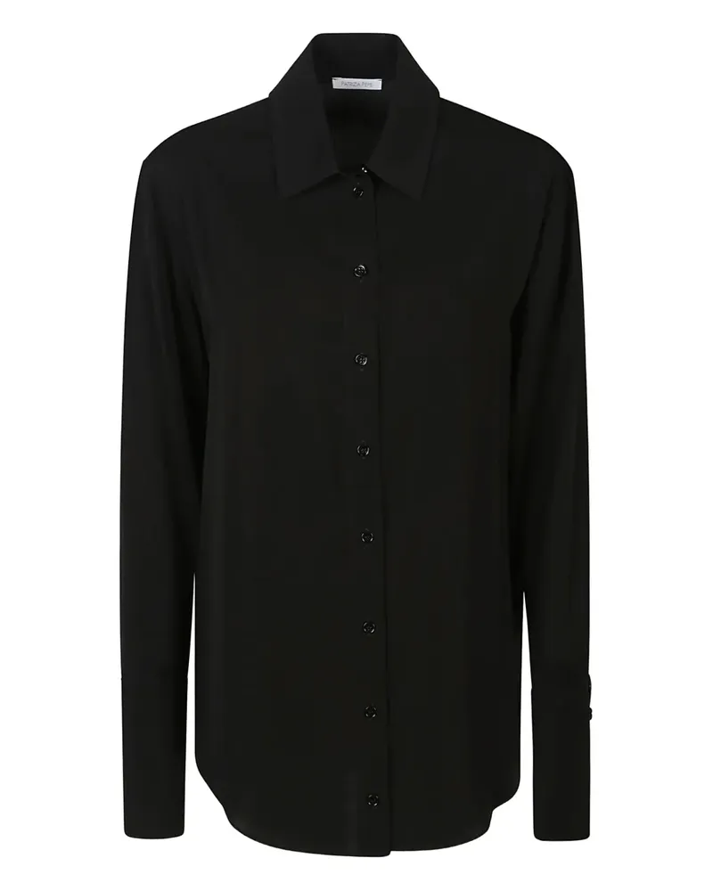 Patrizia Pepe button-cuff shirt - Schwarz Schwarz