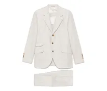 Karierter Anzug - Nude