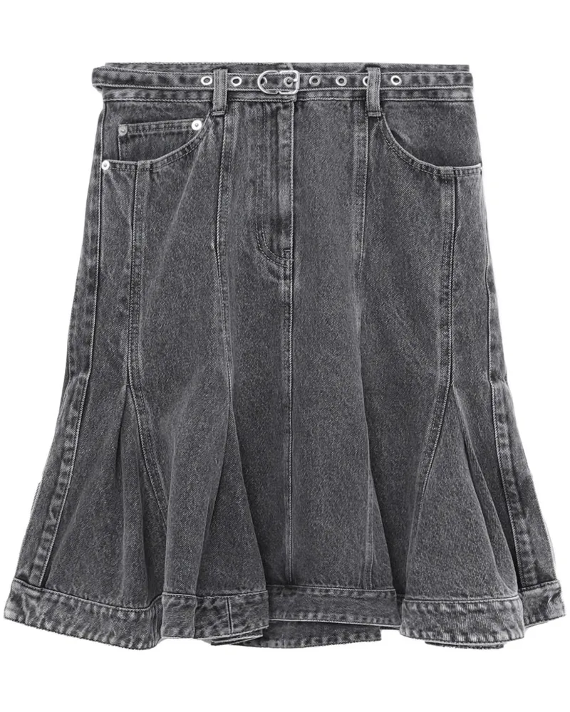 3.1 phillip lim Jeansrock mit Gürtel - Grau Grau