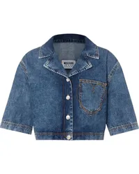 Moschino Jeanshemd im Cropped-Design Blau