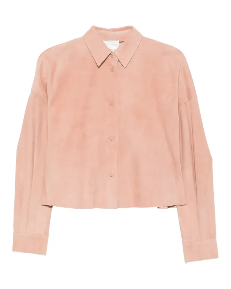 forte_forte Hemd aus Wildleder - Rosa Rosa