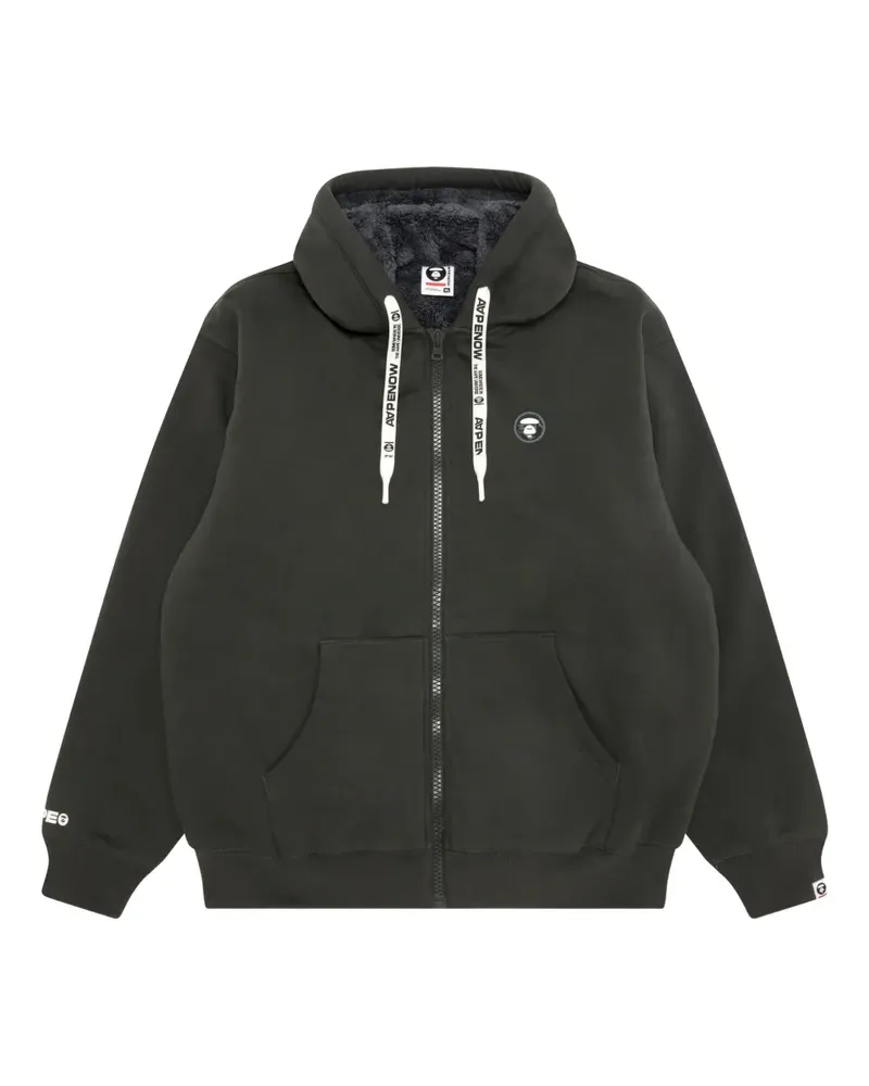 BAPE Sweatshirt mit Reißverschlussapplikation - Grau Grau