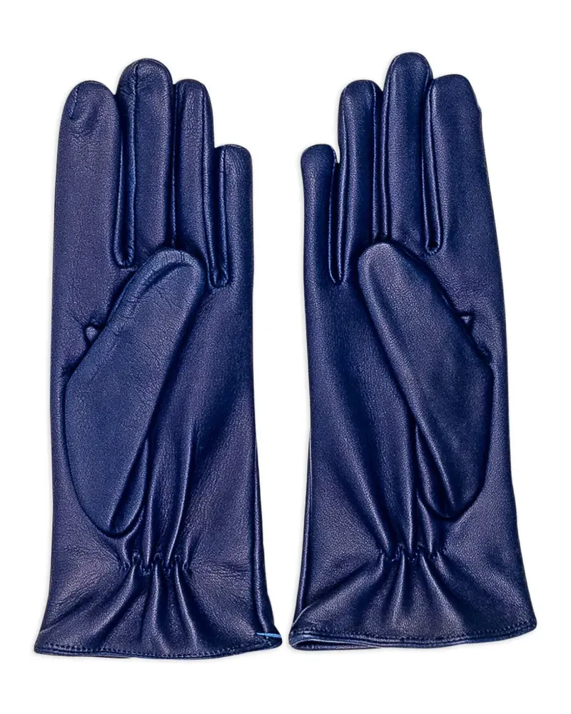 Orciani Handschuhe mit Logo-Detail - Blau Blau