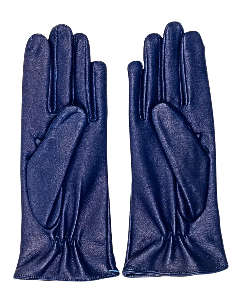 Orciani Handschuhe mit Logo-Detail - Blau Blau
