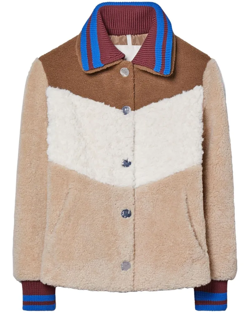 Tory Burch Fleecejacke mit Kapuze - Nude Nude