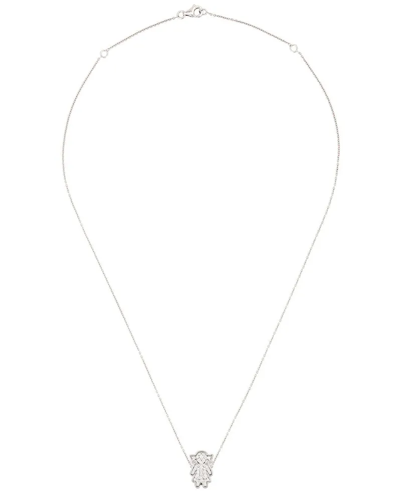 Alinka 18kt 'Masha' Weißgoldhalskette mit Diamanten - Metallic Metallic