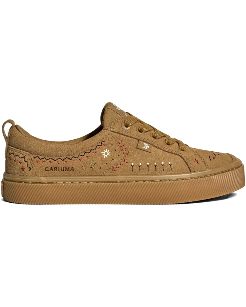 CARIUMA Sneakers mit Stickerei - Braun Braun