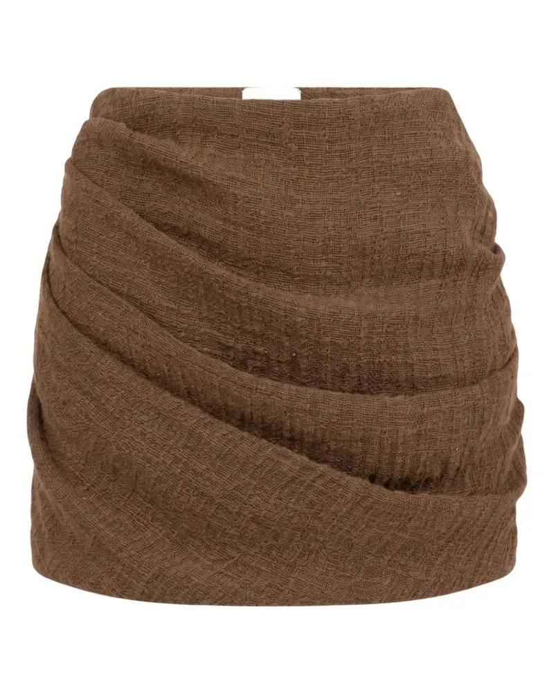 Le Kasha 1918 Drapierter Spetses Rock - Braun Braun