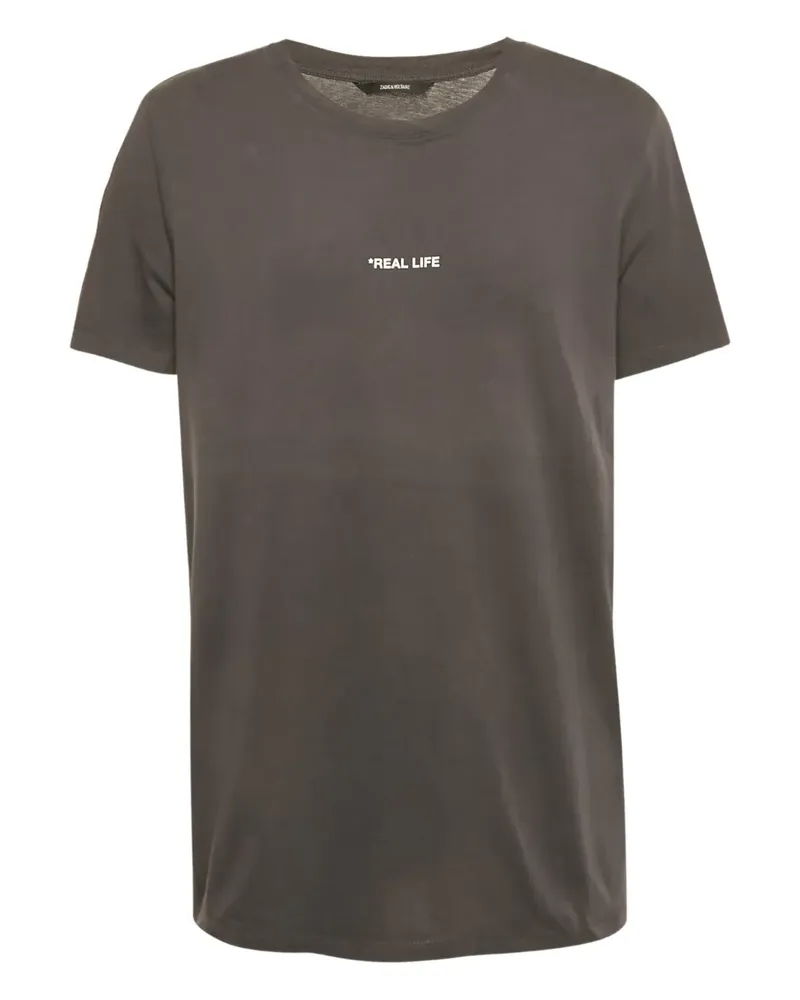 Zadig & Voltaire T-Shirt mit Foto-Print - Grau Grau