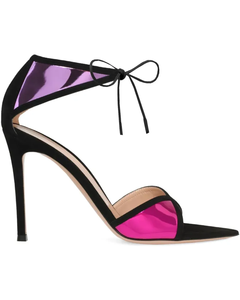 Gianvito Rossi Confetti Sandalen mit Knöchelband 105mm - Schwarz Schwarz