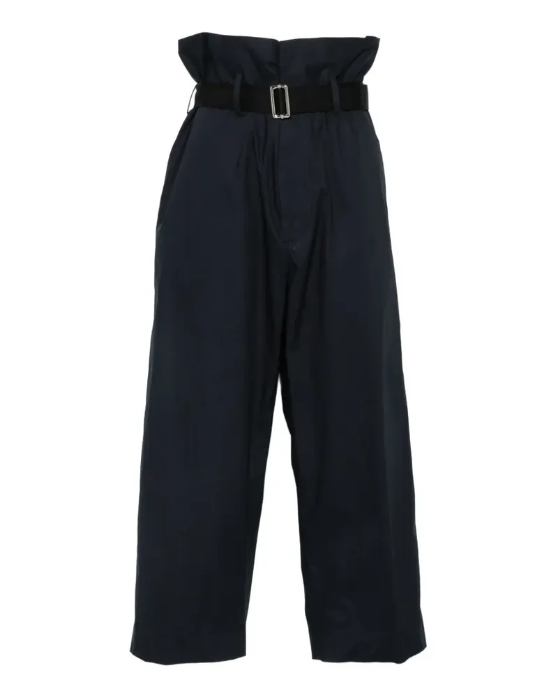 PLAN C belt trousers - Blau Blau