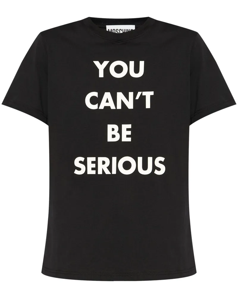 Moschino T-Shirt mit grafischem Print - Schwarz Schwarz