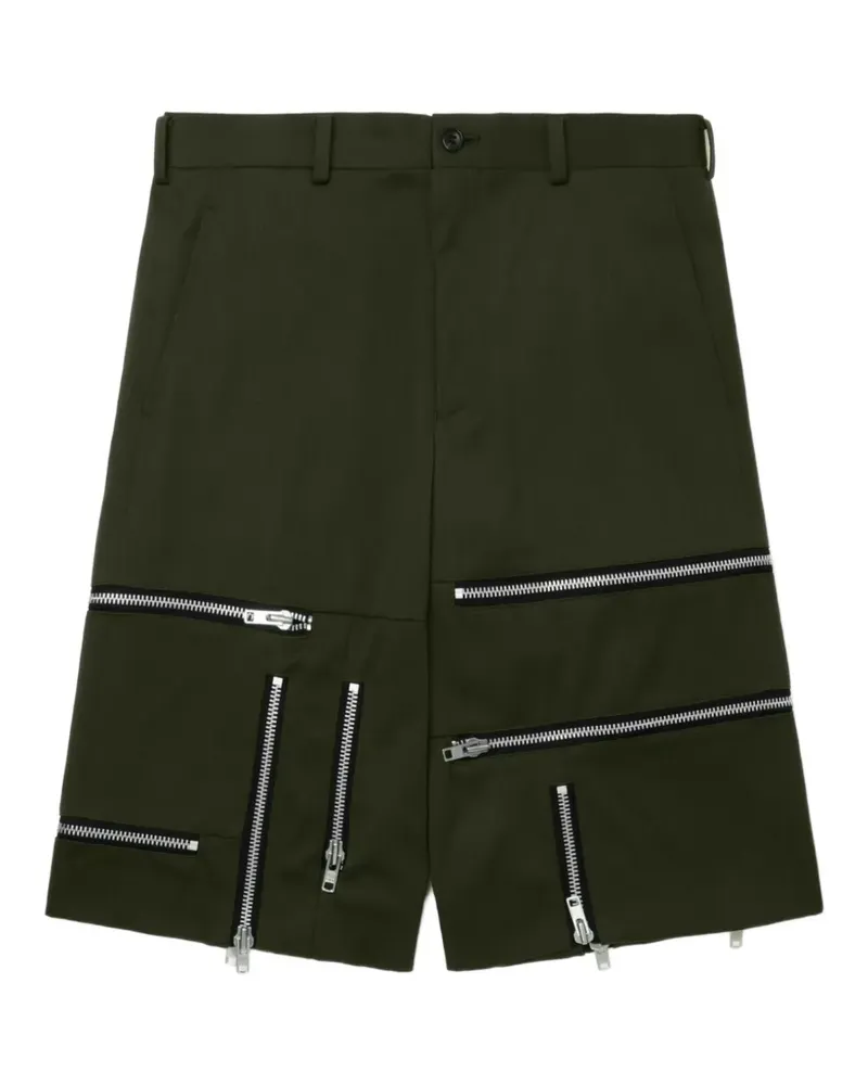 Comme des Garçons Shorts mit Reißverschluss - Grün Grün