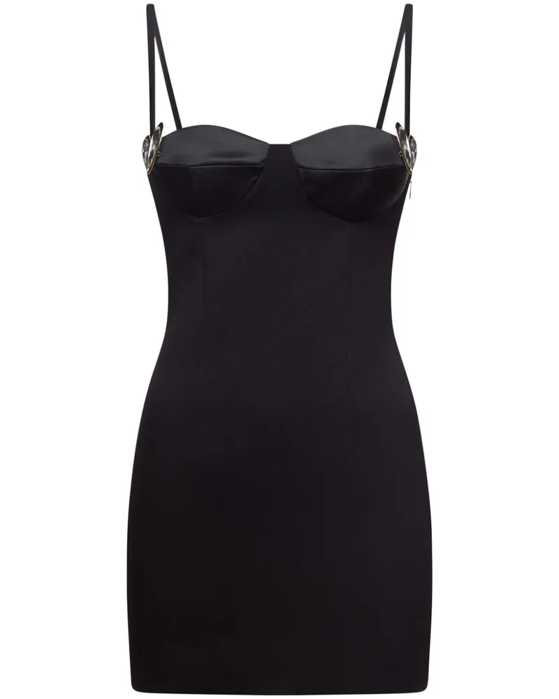 Area Minikleid mit Herzmotiv - Schwarz Schwarz