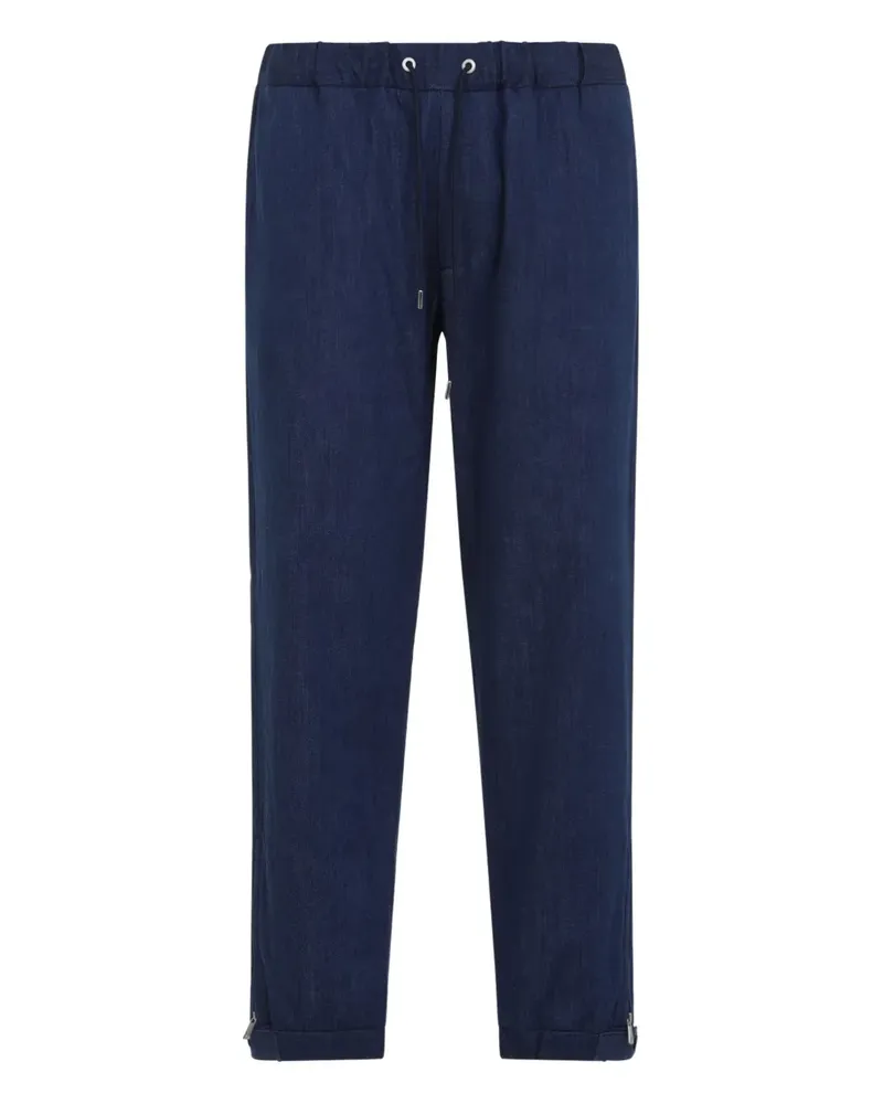 Moncler Hose mit Kordelzug - Blau Blau