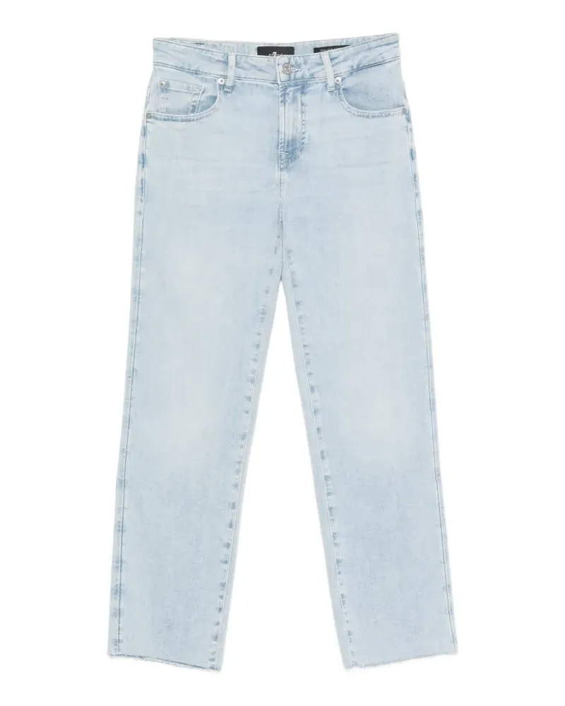 7 for all mankind Calie raw-cut straight-leg jeans - Blau Blau