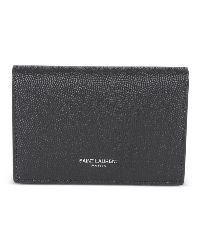 Saint Laurent leather wallet - Schwarz Schwarz