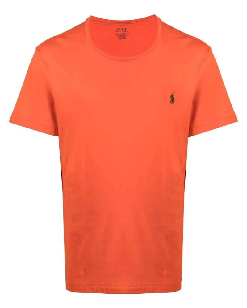 Ralph Lauren T-Shirt mit Logo-Stickerei - Orange Orange