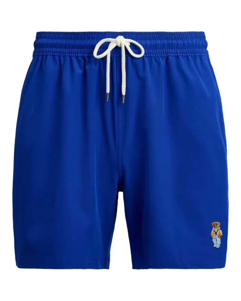 Ralph Lauren Badeshorts mit Polo Bear - Blau Blau