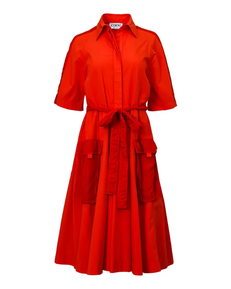 Iceberg Jeanskleid mit Gürtel - Rot Rot