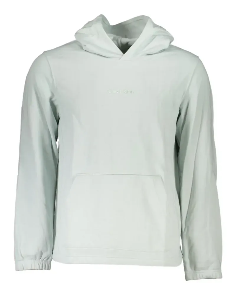 Calvin Klein logo-print cotton hoodie - Grün Grün