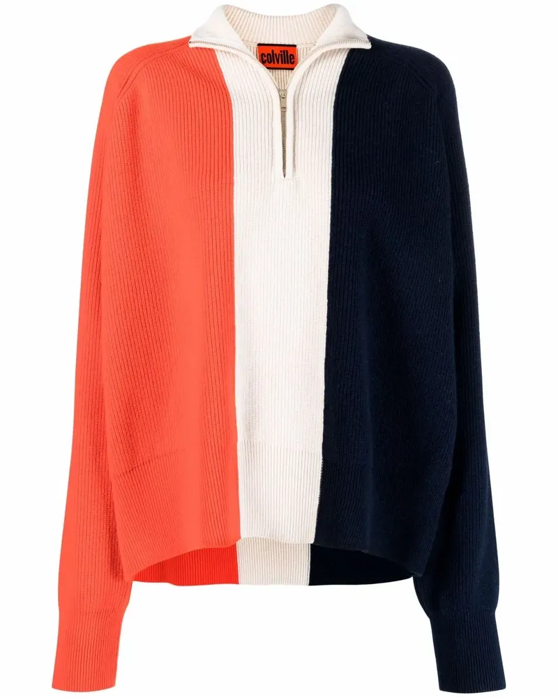 Colville Gerippter Pullover - Blau Blau
