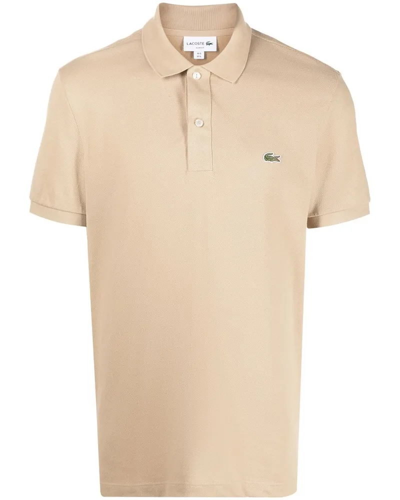 Lacoste Poloshirt mit Logo-Applikation - Nude Nude