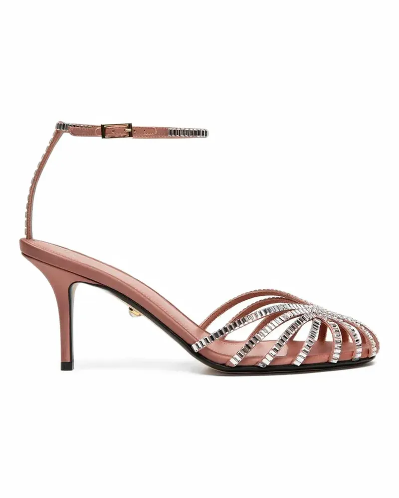 Alevì Sandalen mit Kristallen - Rosa Rosa