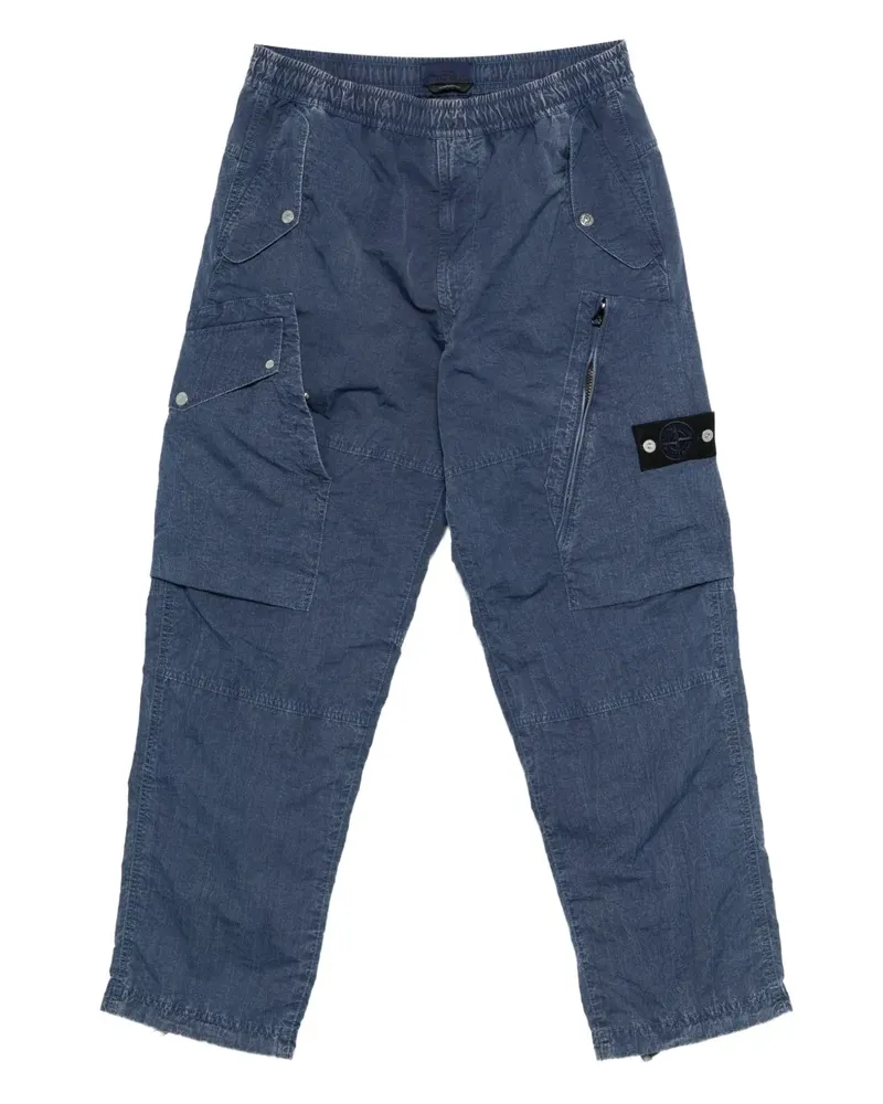 Stone Island Stückgefärbte Hollow Cargohose - Blau Blau