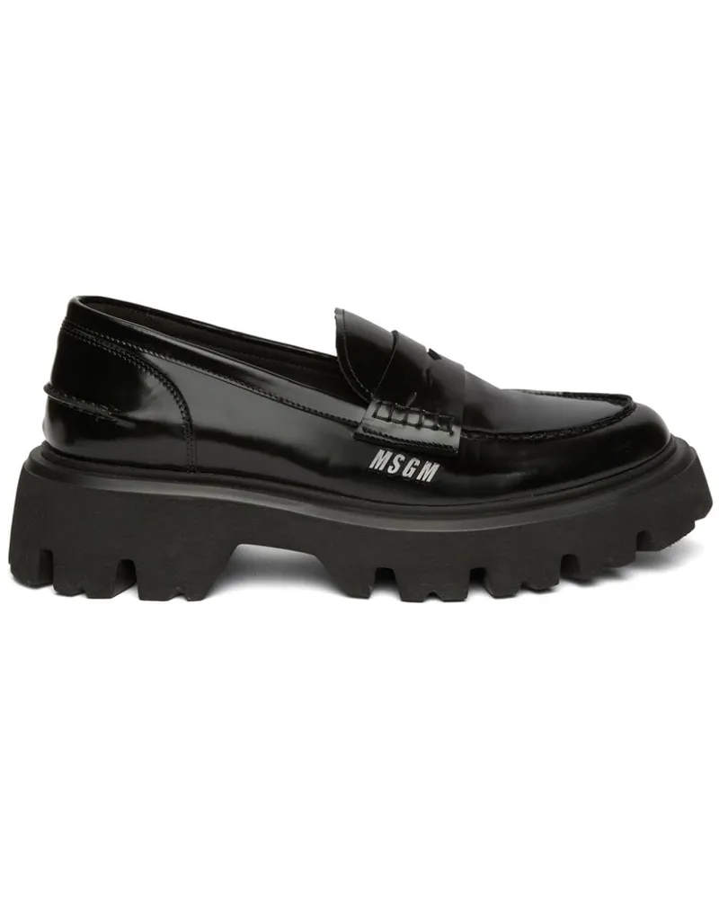 MSGM Chunky Penny-Loafer - Schwarz Schwarz