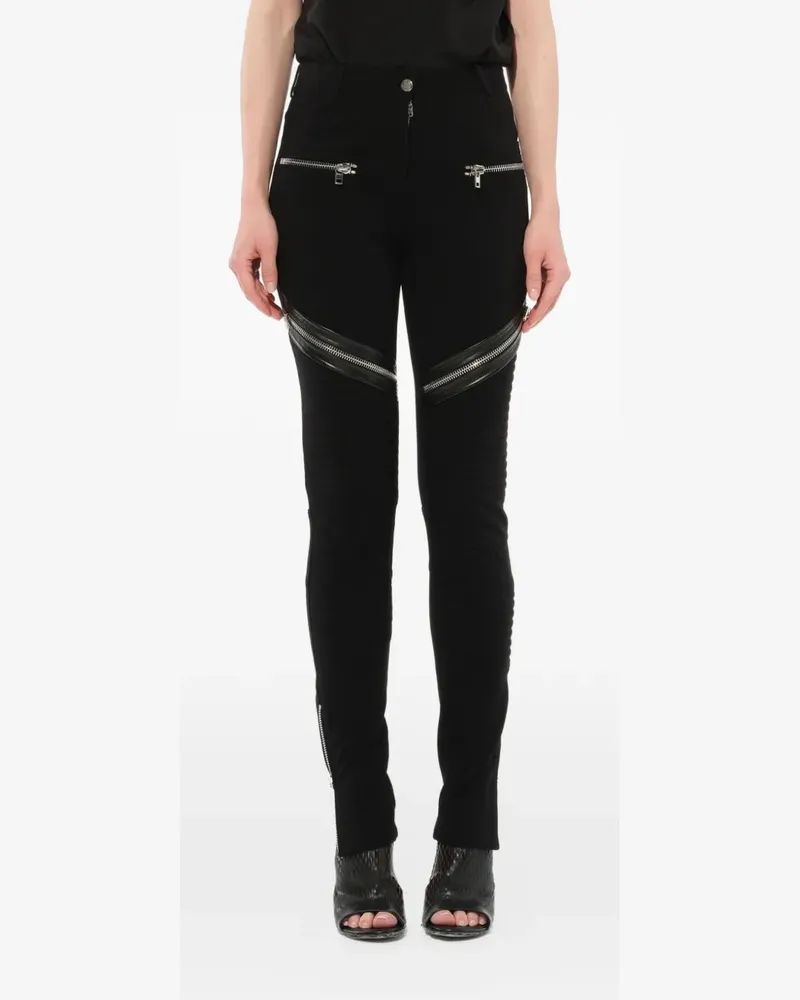 Givenchy Hose mit Reißverschlüssen - Schwarz Schwarz