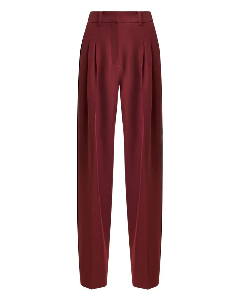 Essentiel Icci Bundfaltenhose mit Seitenstreifen - Rot Rot