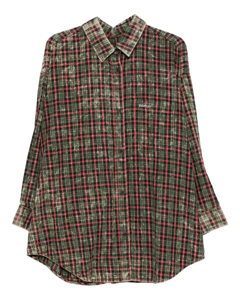 JUUN.J checked shirt - Grün Grün