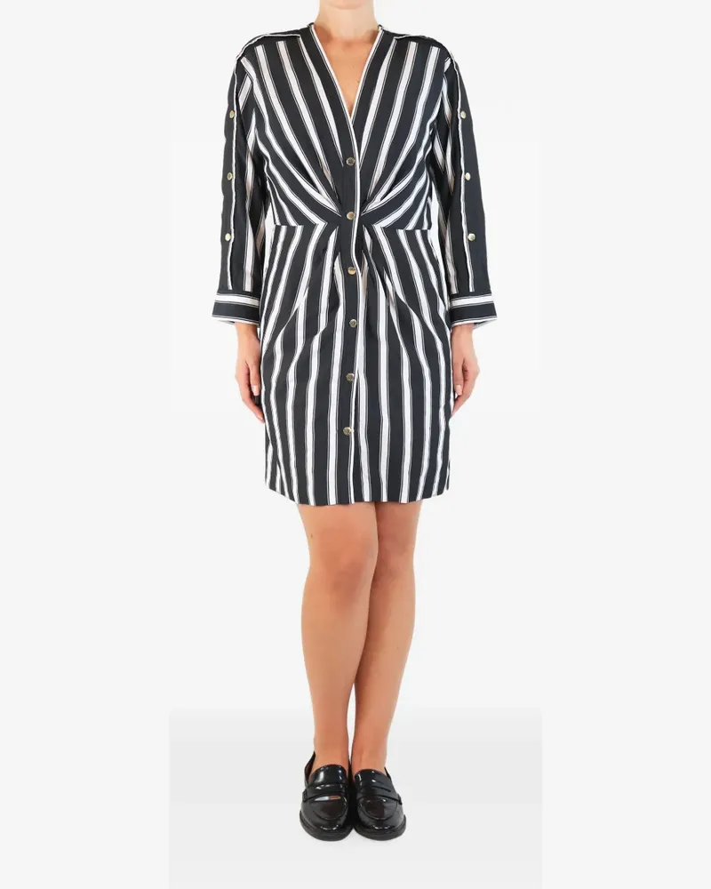 Sandro striped mini dress - Schwarz Schwarz