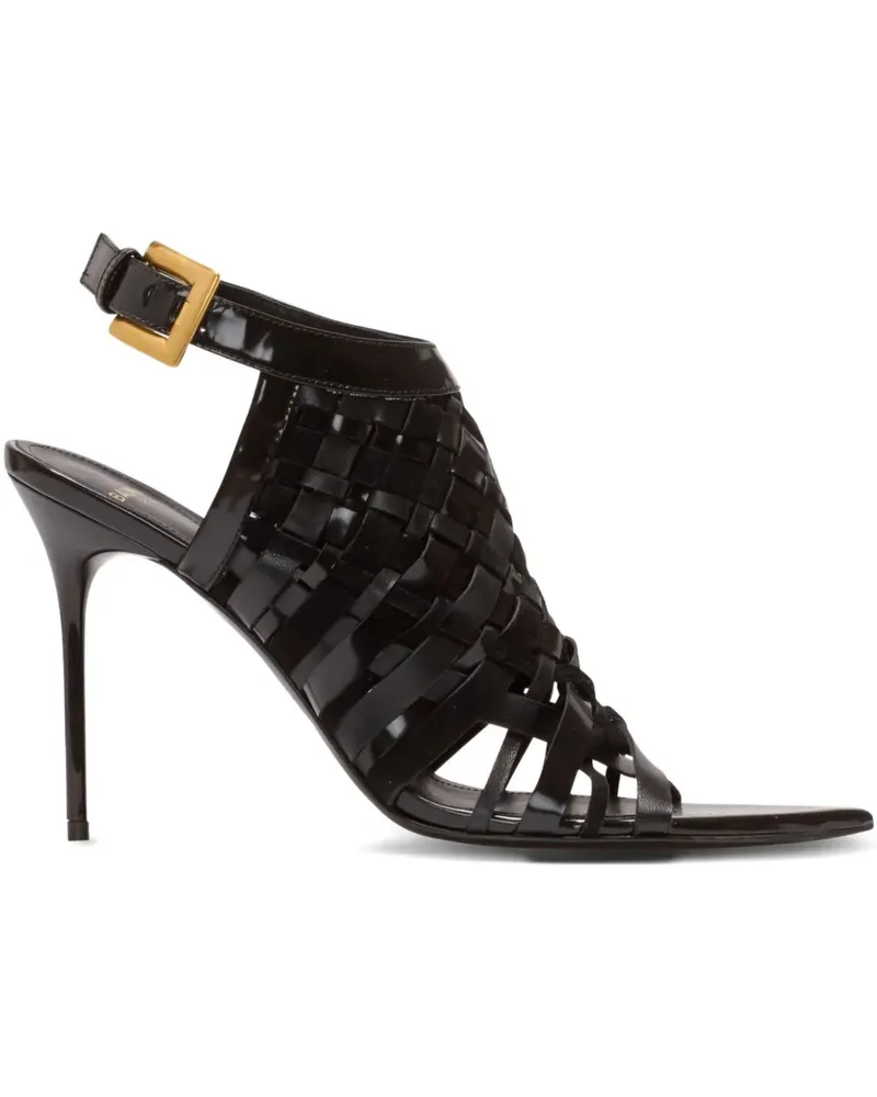 Balmain Klassische Sandalen 95mm - Schwarz Schwarz