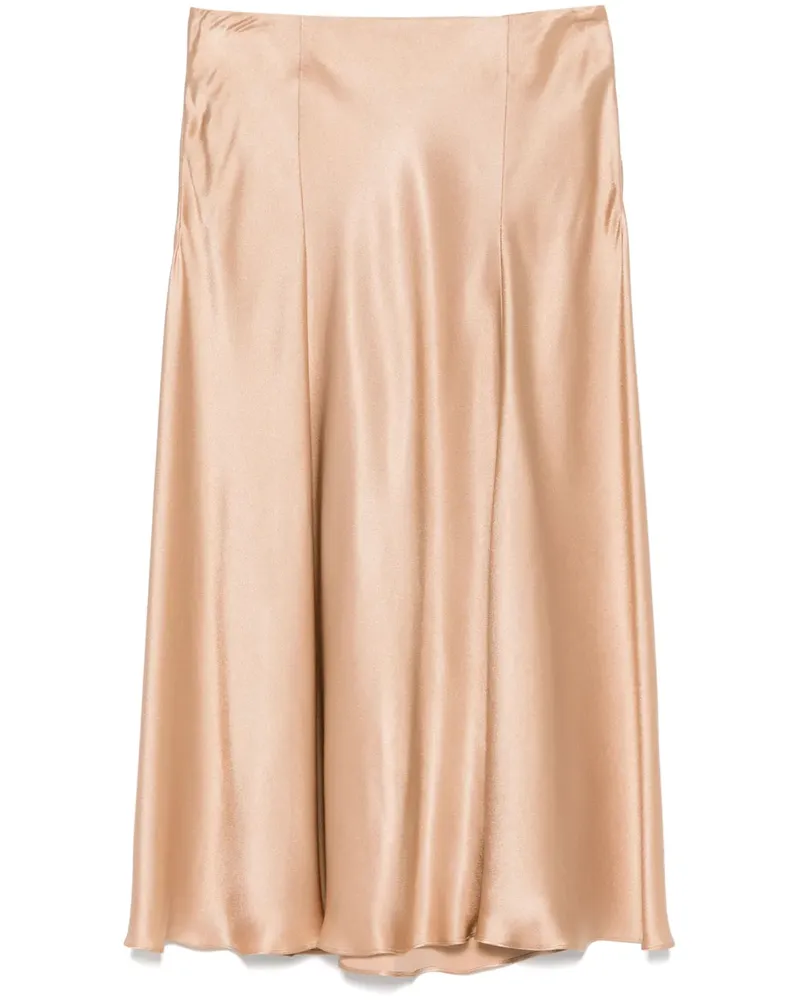 Alberta Ferretti Midirock aus Satin - Gold Gold