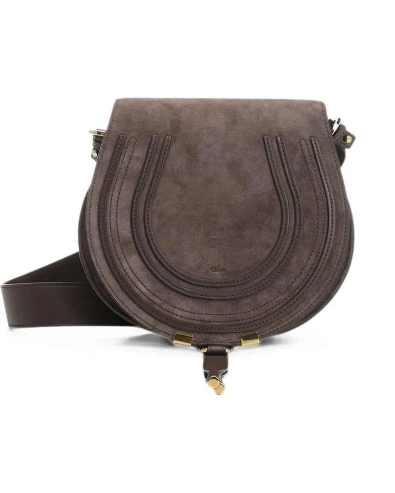 Chloé Marcie saddle leather shoulder bag - Braun Braun