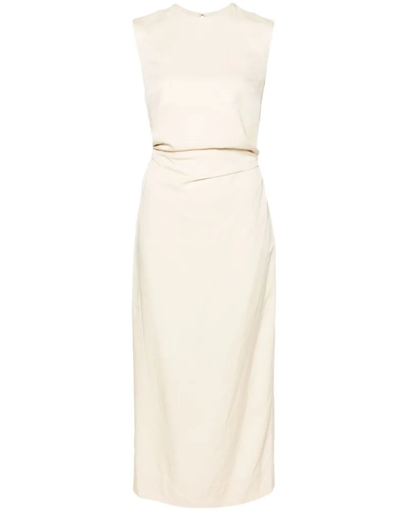Totême Midikleid mit Bindegürtel - Nude Nude