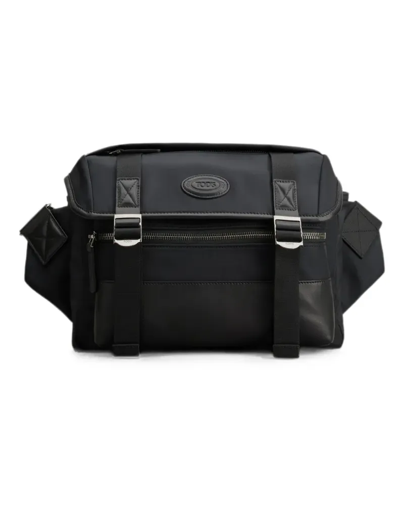 TOD'S Kuriertasche mit Schnallenverschluss - Schwarz Schwarz