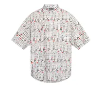 Hemd mit Logo-Print - Weiß