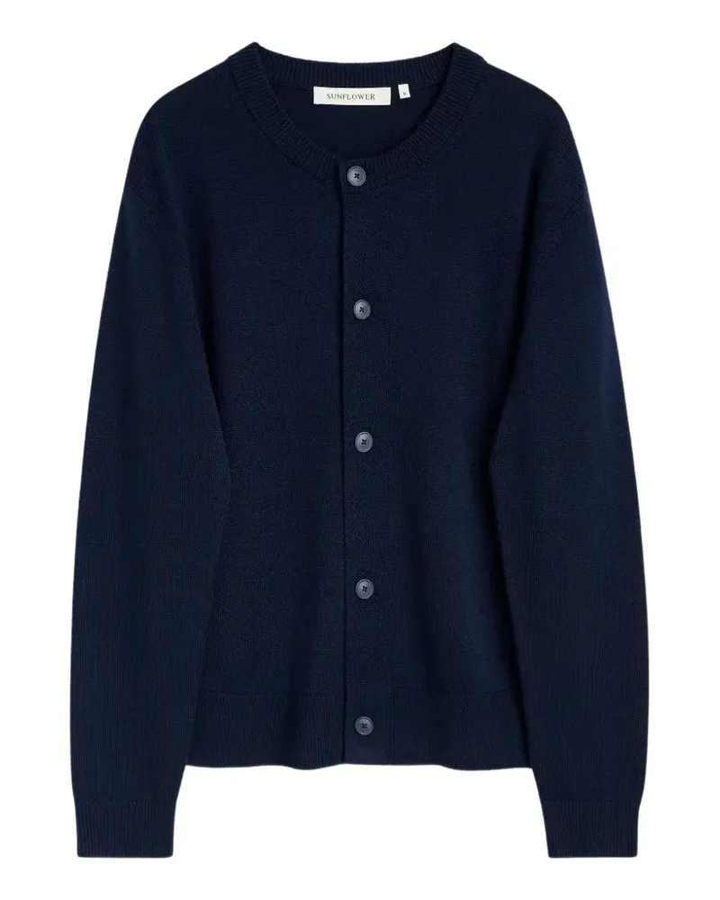 Sunflower Moon button-up knit cardigan - Blau Blau