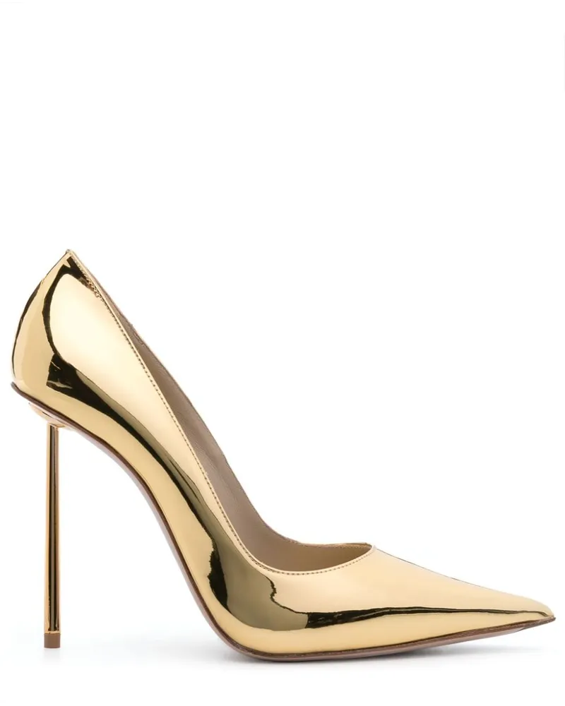 Le Silla Bella Metallic-Pumps 120mm Gold