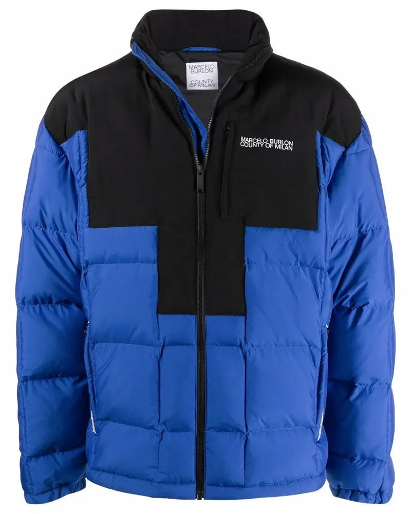Marcelo Burlon | County of Milan Steppjacke mit Kontrasteinsatz - Blau Blau