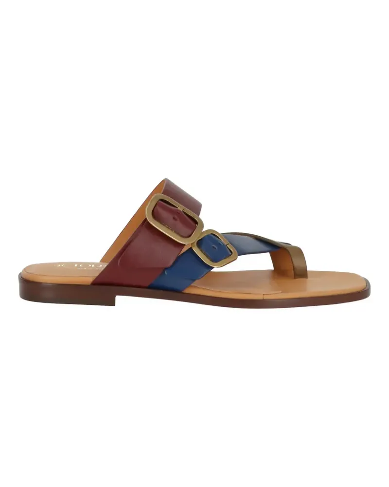 TOD'S buckle-fastening leather sandals - Braun Braun