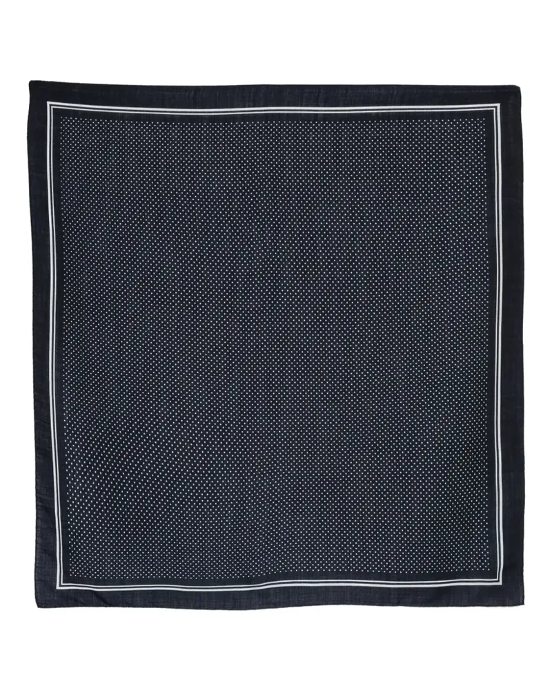 Destin Schal mit Polka Dots - Blau Blau