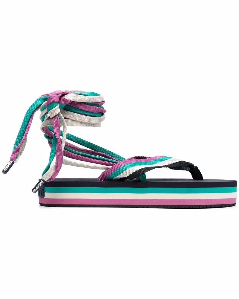 Isabel Marant Sandalen mit Kordelzügen - Grün Grün
