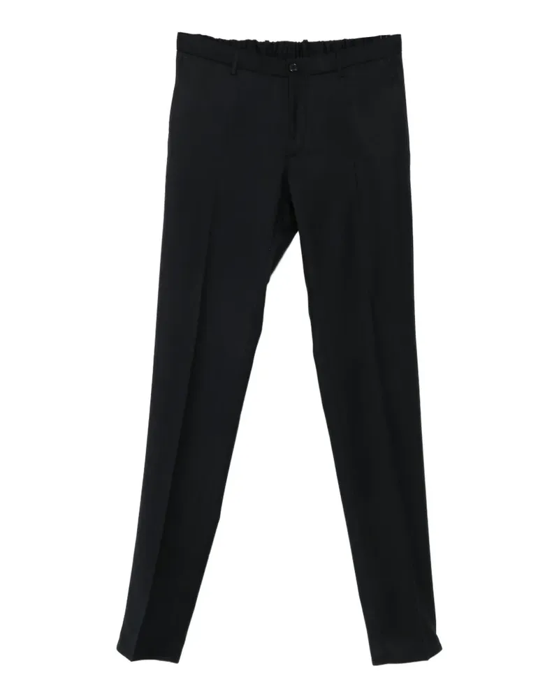 Incotex Slim-Fit-Hose mit Bügelfalten - Schwarz Schwarz